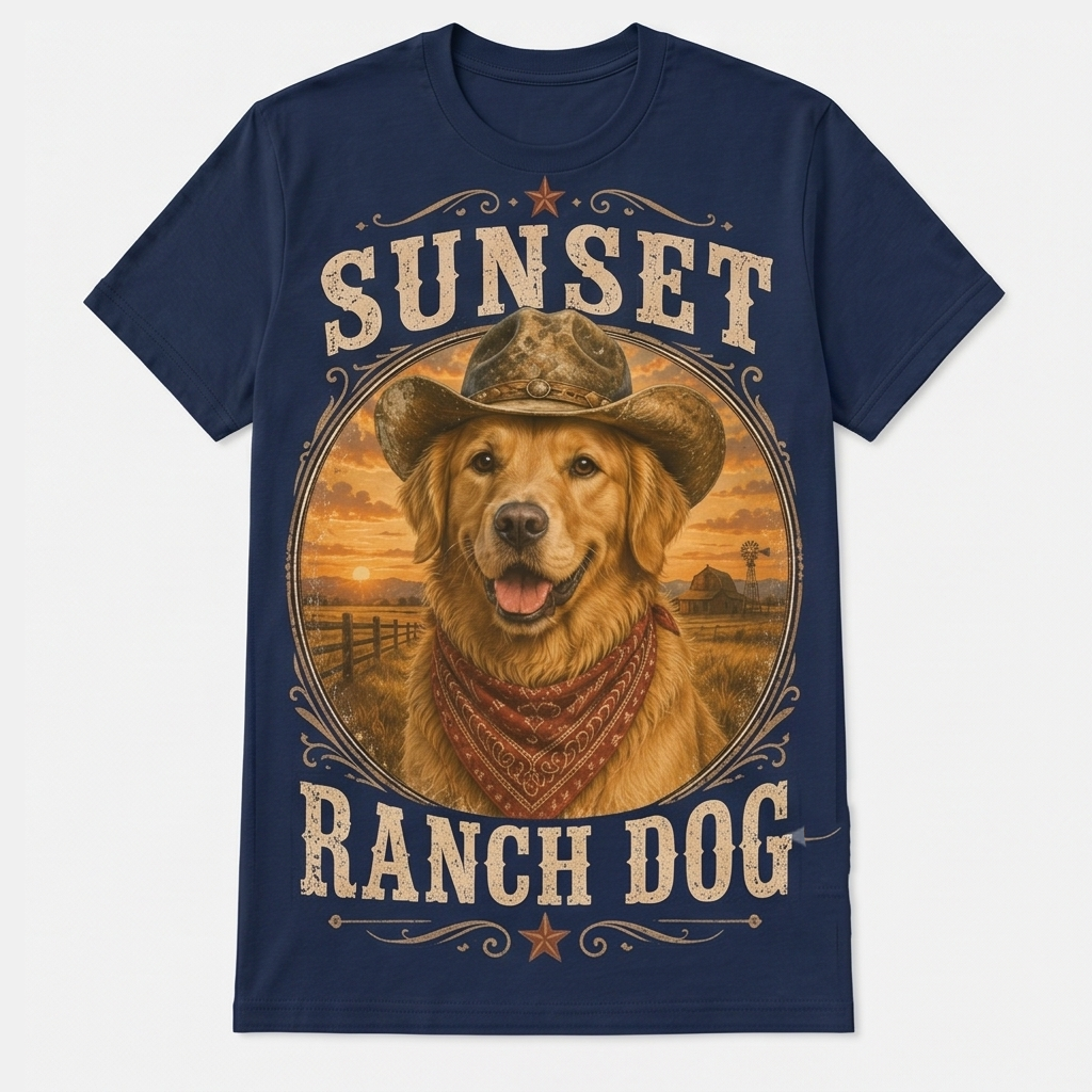 Desert Best Friend Western Dog Tee