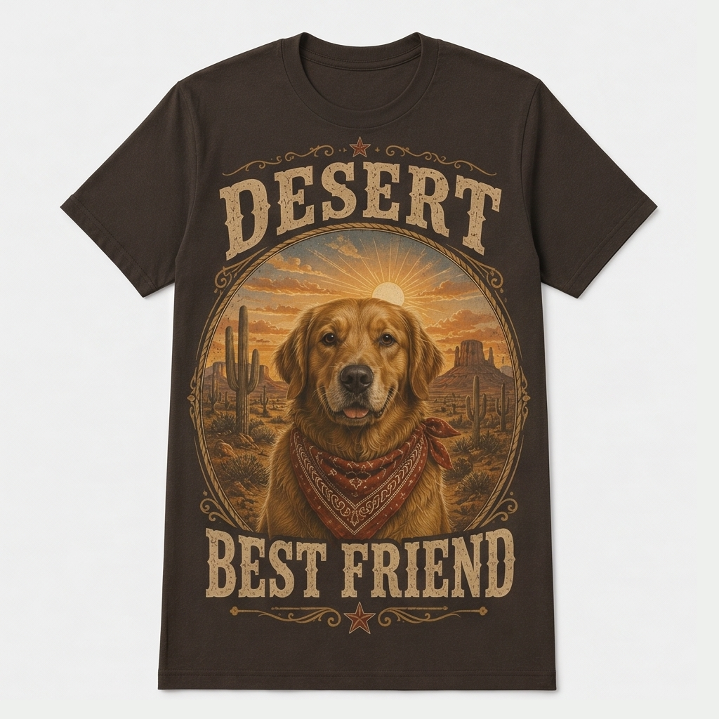Open Road Pet Western Dog Tee