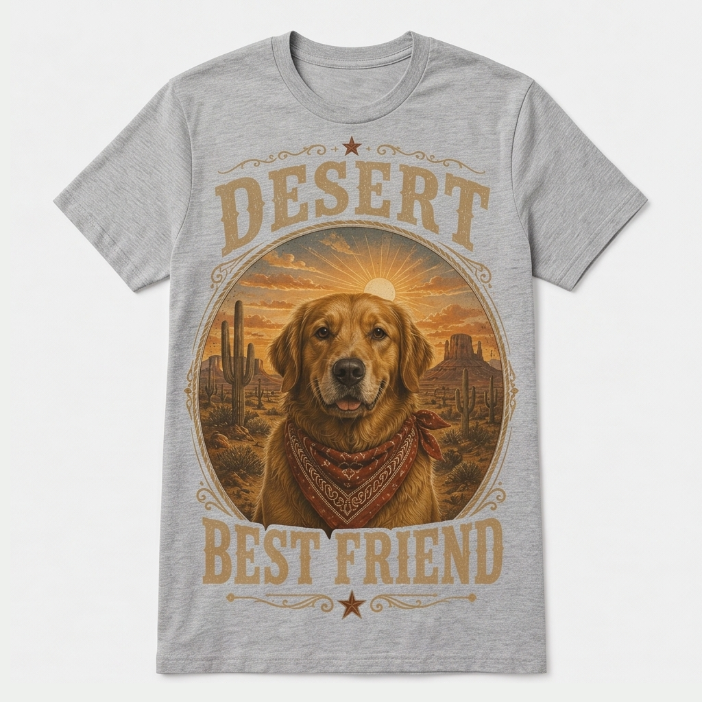 Open Road Pet Western Dog Tee