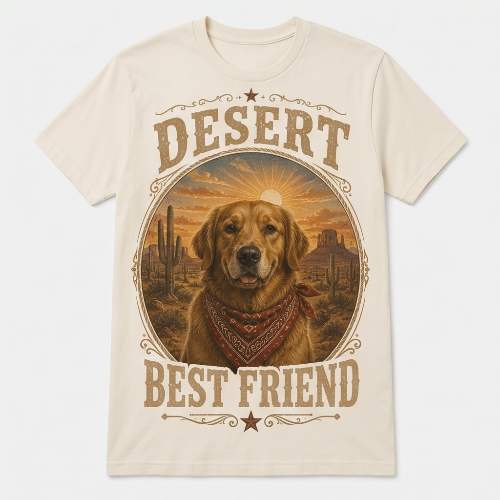 Open Road Pet Western Dog Tee