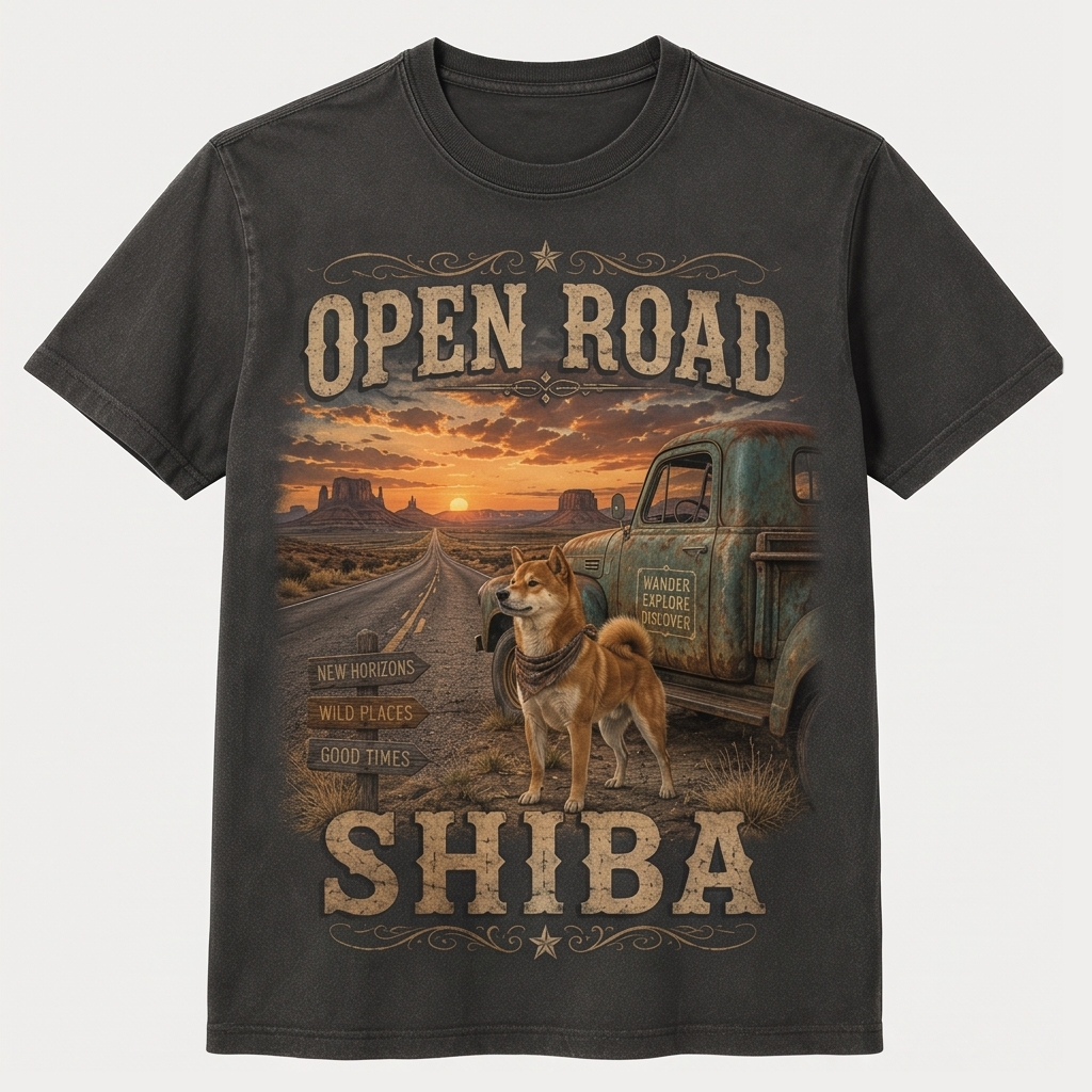 Open Road Shiba Tee