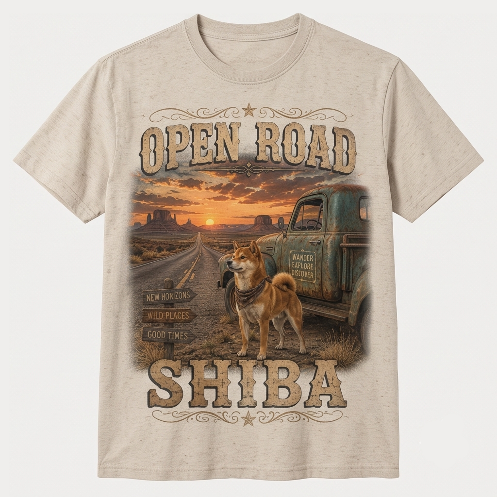 Open Road Shiba Tee