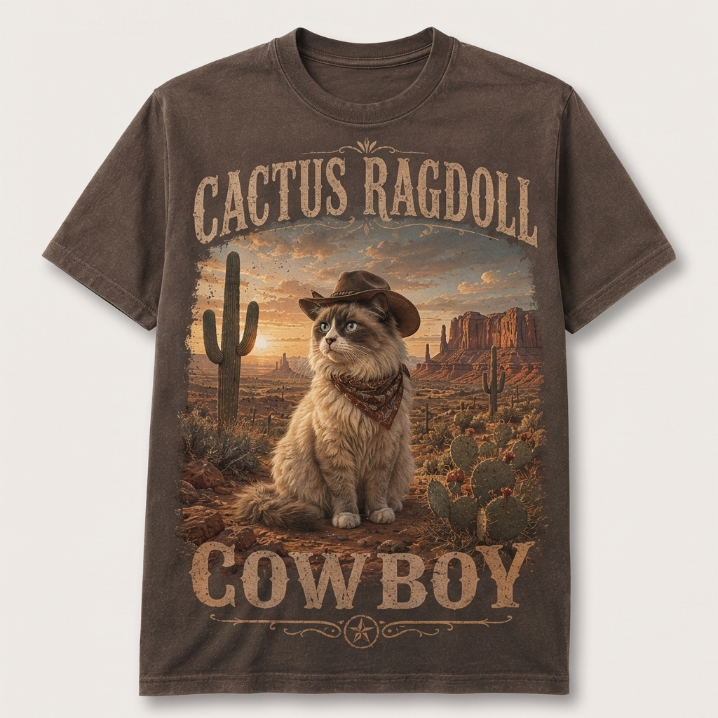 Cactus Cowboy Ragdoll Tee