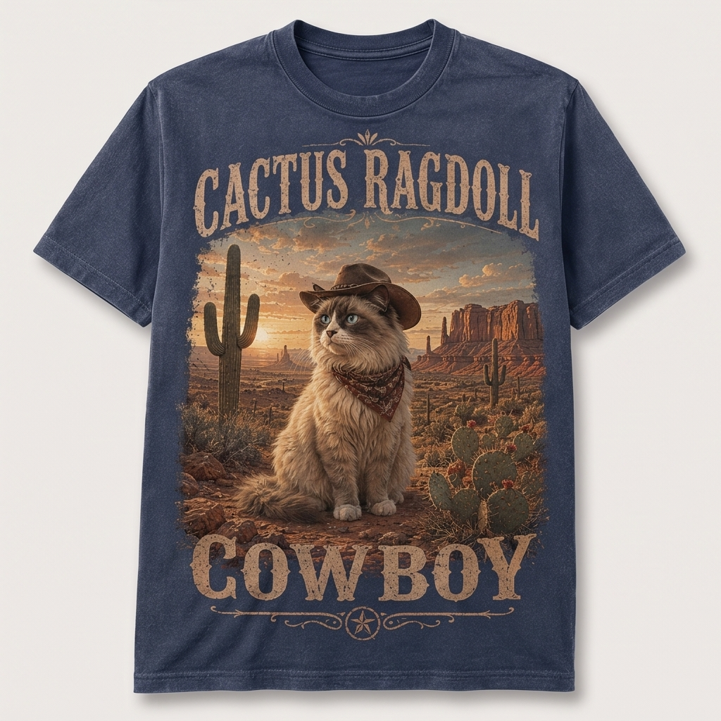 Cactus Cowboy Ragdoll Tee