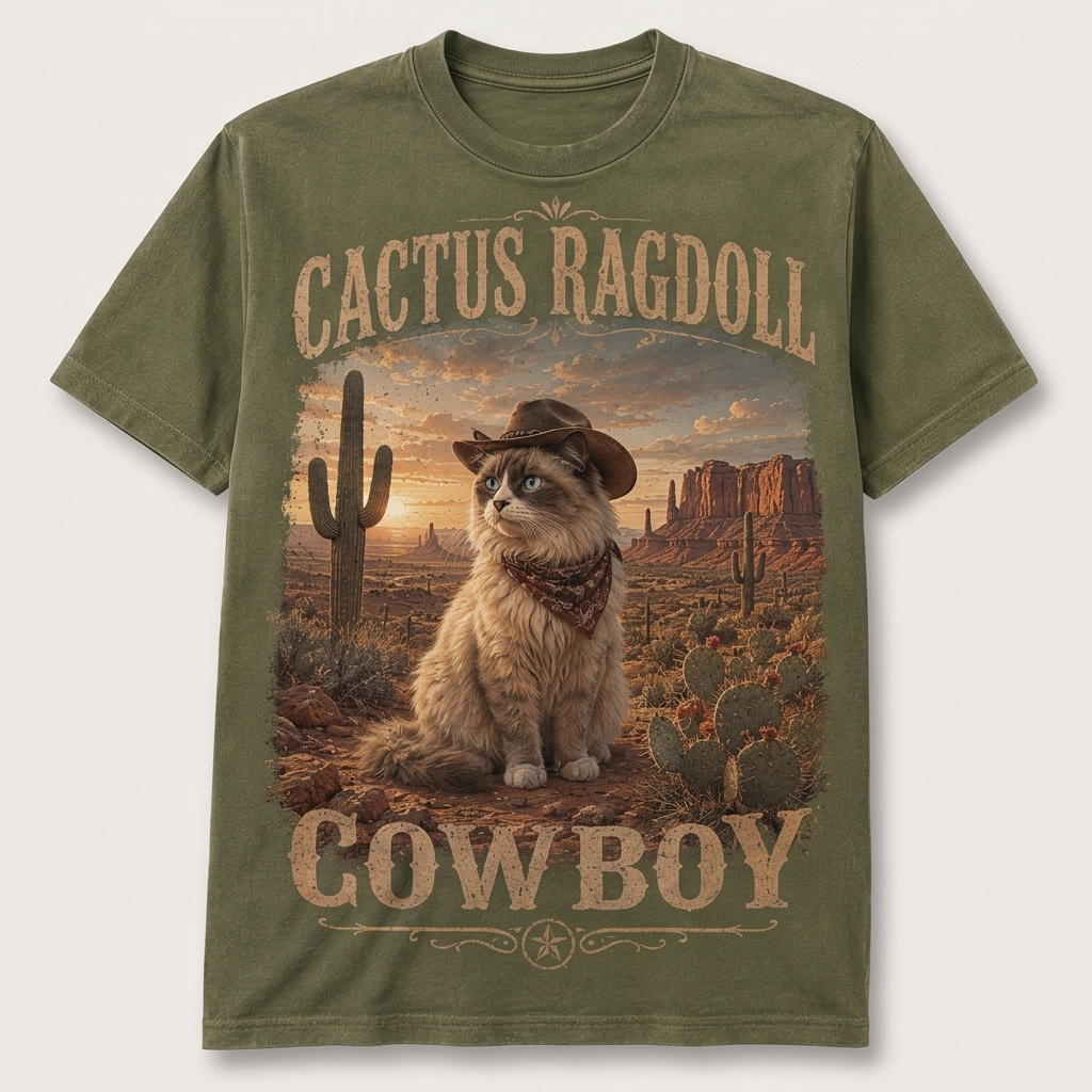 Cactus Cowboy Ragdoll Tee