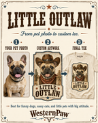 Custom Little Outlaw Pet Tee