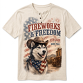 Fireworks & Freedom Husky Henley Tee