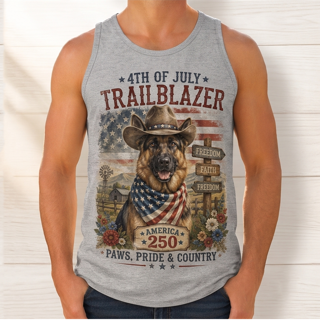 America 250 Trailblazer Dog Tank Top