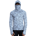 Performance Cooling Hoodie with Gaiter - Full Print - Light Blue