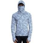 Performance Cooling Hoodie with Gaiter - Full Print - Light Blue
