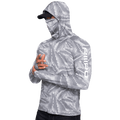 Performance Cooling Hoodie with Gaiter - Full Print - Light Grey