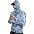 Performance Cooling Hoodie with Gaiter - Full Print - Light Blue