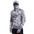 Performance Cooling Hoodie with Gaiter - Full Print - Light Grey
