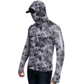 Performance Cooling Hoodie with Gaiter - Full Print - Dark Grey