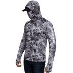 Performance Cooling Hoodie with Gaiter - Full Print - Dark Grey