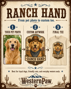 Custom Ranch Hand Pet Tee