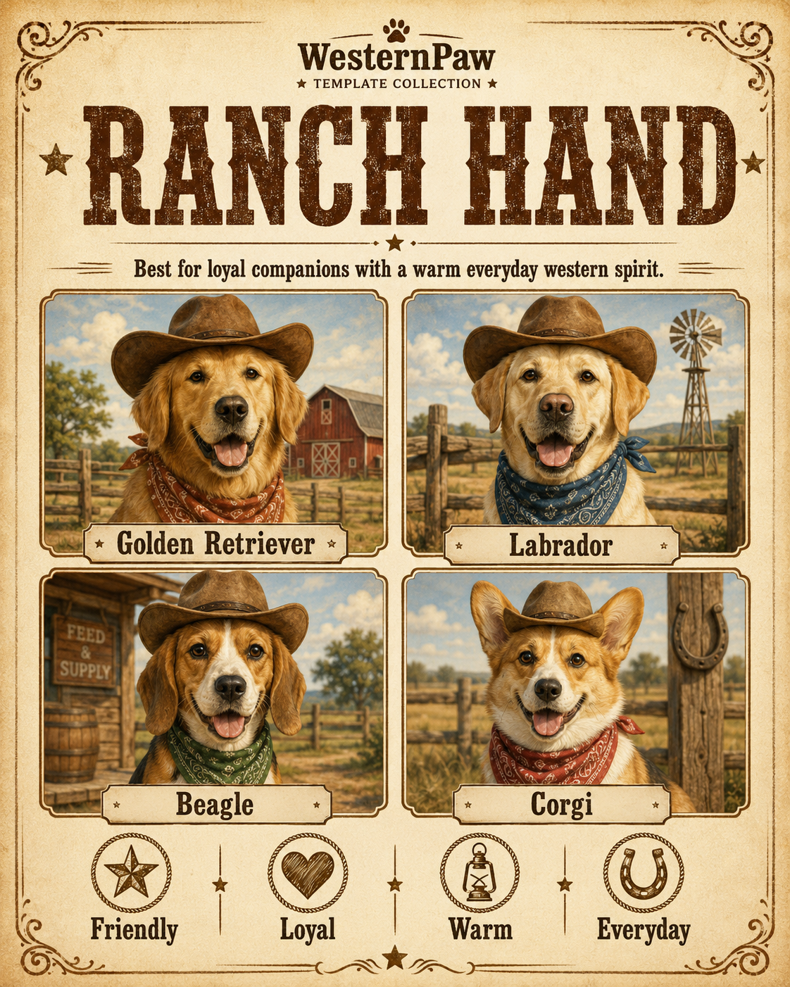 Custom Ranch Hand Pet Tee