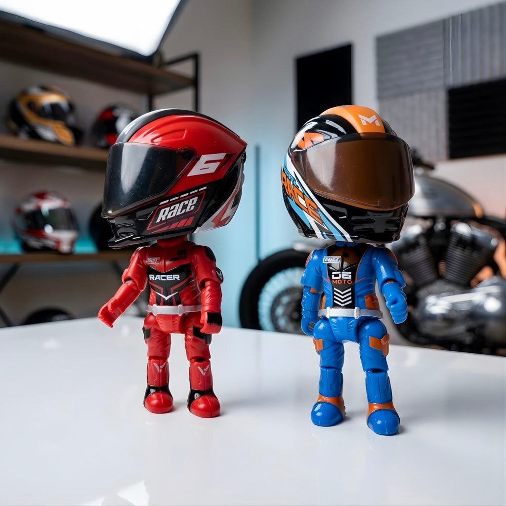 Motorcycle Helmet that Transforms into a Figure