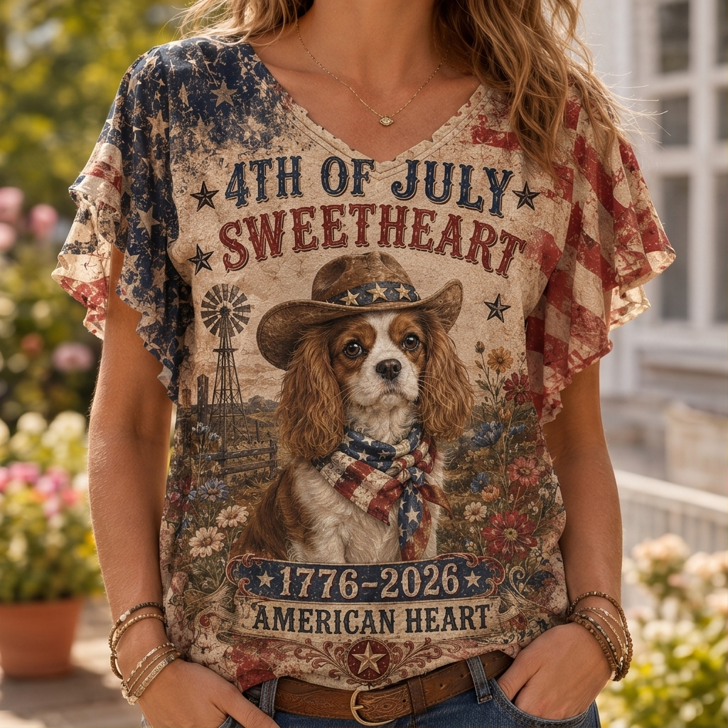 Fireworks & Freedom Patriotic Cat Graphic Tank Top - Paws & Pride Independence Day Vest