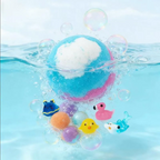 12 Pack Organic Bath Bombs, Bath Bomb Gift Set with Surprise Inside,Safe Handmade Fizzy Balls for Kid,Easter Valentines Christmas Birthday Gift