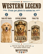 Custom Western Legend Pet Tee